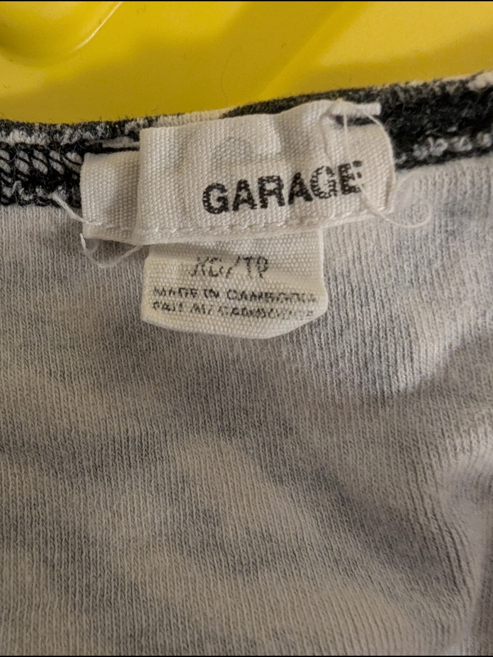 Garage Black and White Zebra Print Crop Tank - Picture 3 of 5